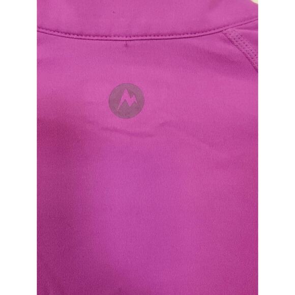 Marmot 1/2 Zip Purple Running/Lightweight Jacket Women's size Medium Thumbholes - Picture 8 of 8